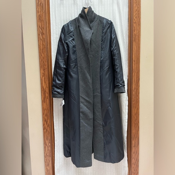 Lauren Ralph Luaren Wool Blend Belted Wrap Coat In Light Heather Size 6 - Picture 9 of 11